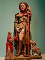  Saint Eloi suffered from the plague; a dog brought him food