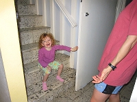  Leah loved shutting this door and hiding behind it